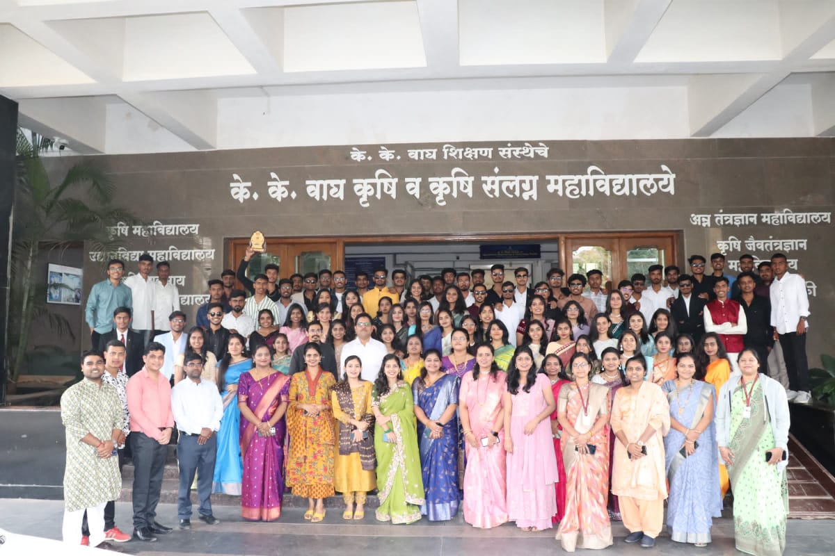 Celebrating Unity and Talent! K.K. Wagh College of Food Technology Staff and Students Shine Together at Mrudgandh 2025