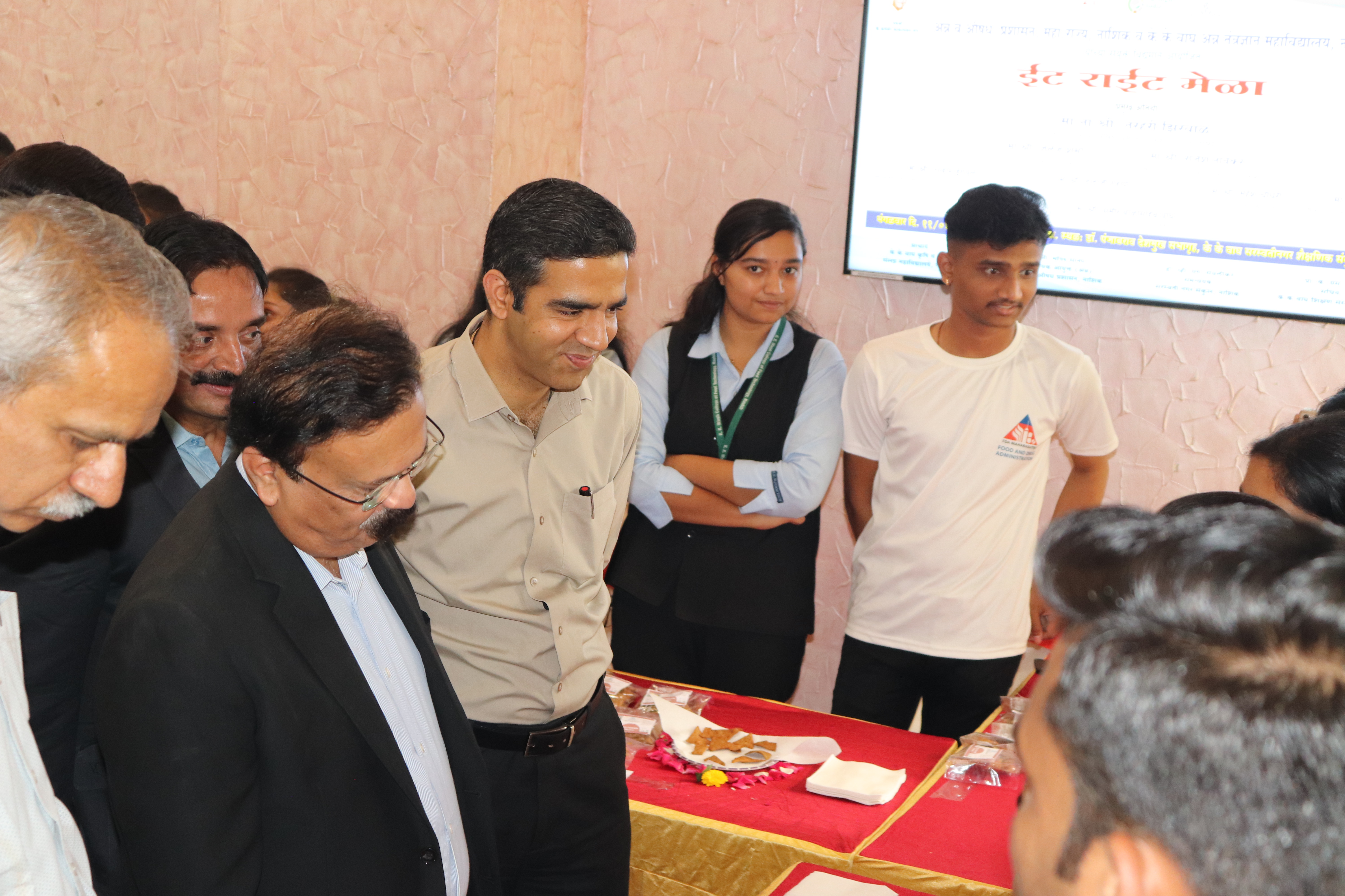 During the Eat Right Mela, IAS officer Mr. Jalaj Sharma Sir interacted with students and shared valuable insights