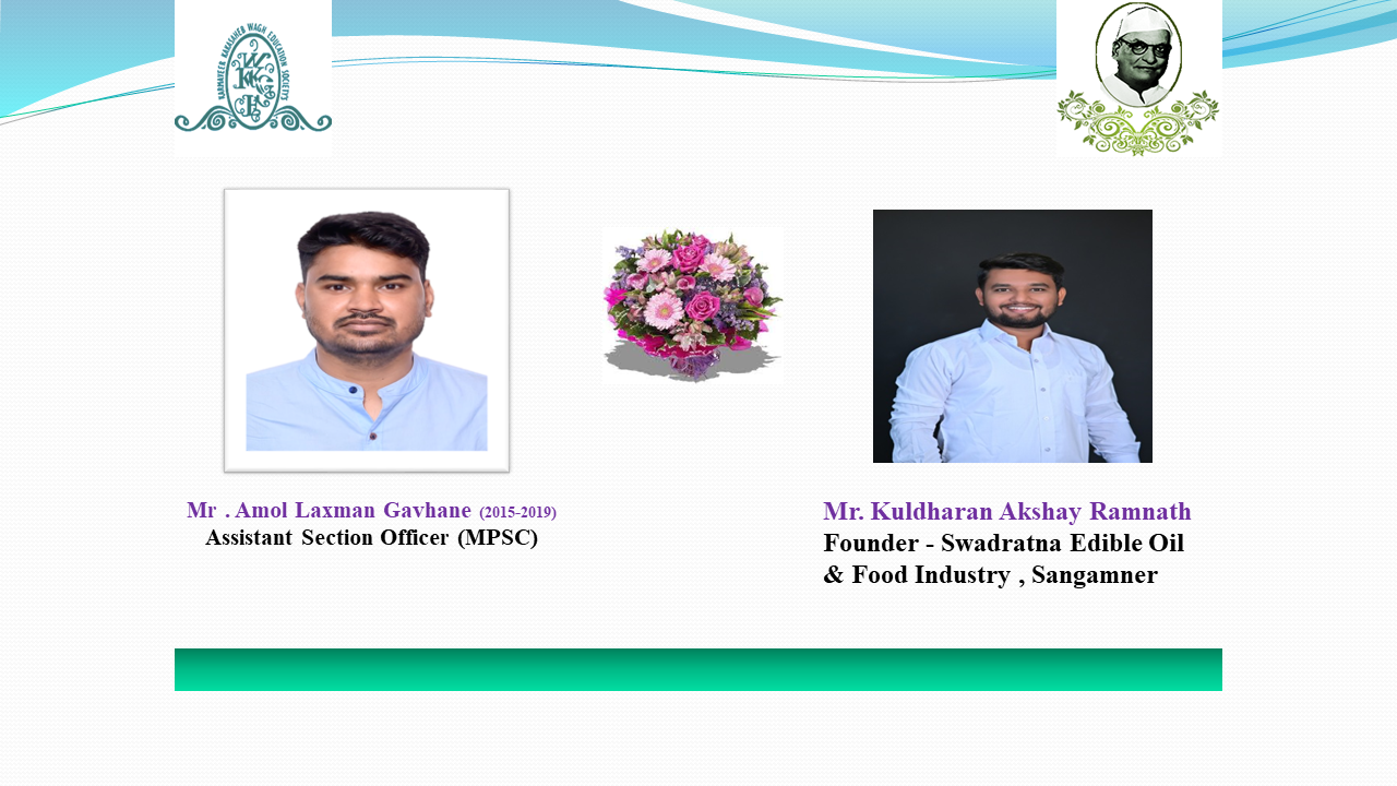 Distinguished Alumni of K.K. Wagh College of Food Technology